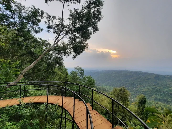 Panorama senja dari kawasan Pinus Pengger